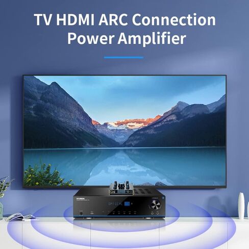 تي كيه اكس اي سي ميكروفون لاسلكي، نظام ميكروفون احترافي مزدوج محمول باليد، مكبر صوت ستيريو بلوتوث ايه ار سي فايبر محوري للمنزل والاجتماعات والحفلات والكنيسة والدي جي والزفاف والمنزل كيه تي في in Kuwait