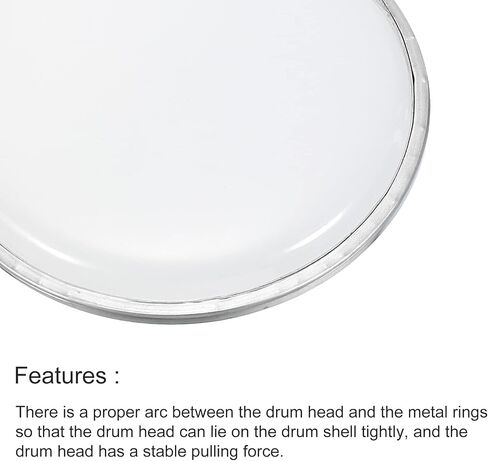 MECCANIXITY 6 Inch Drum Head Drum Skin Sound Controlled PET Material, Transparent in Saudi Arabia