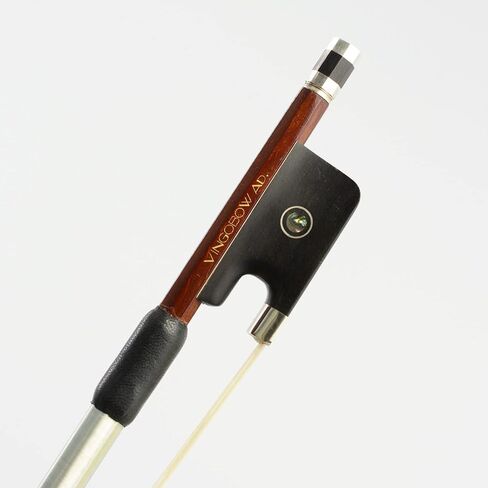 Brazilwood Round Stick Shape Viola Bow 4/4 Size 310M VINGOBOW Advanced Level Parisian Eyes Ebony Frog Well Balanced Sweet Sound Natural Horse Hair in Saudi Arabia