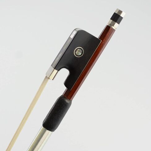 Brazilwood Round Stick Shape Viola Bow 4/4 Size 310M VINGOBOW Advanced Level Parisian Eyes Ebony Frog Well Balanced Sweet Sound Natural Horse Hair in Saudi Arabia