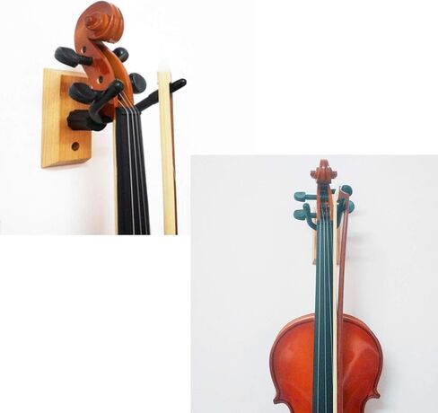 حامل يثبت على الحائط للكمان من الخشب الصلب (مع مسامير)، مناسب للكمان والكمان in Kuwait