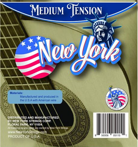 New York Strings NYSC20 أوتار جيتار كلاسيكية نايلون شفاف مطلي بالفضة - توتر متوسط ​​- ابتكار - جودة - The New York Strings هي سيمفونية من الأوتار - صُنع في الولايات المتحدة الأمريكية in Kuwait