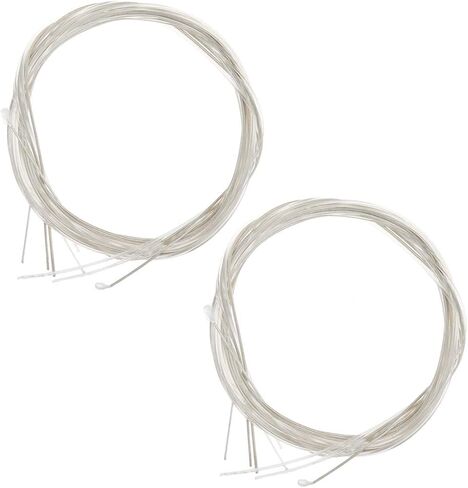 مجموعتين كاملتين من أوتار الجيتار الصوتية الكلاسيكية من بيسباي، 6 قطع من أوتار الجيتار المطلية بالفضة و6 قطع من أوتار النايلون، 6 أوتار لكل مجموعة in Kuwait