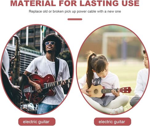 EXCEART Guitar Pickup Cable Piezo Cable Endpin Output Jack Guitar Adapter Stereo Instrument Cable 600mm (Black) in Saudi Arabia