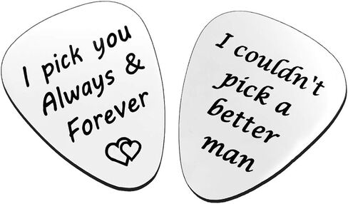 2PCS Guitar Pick, I Couldn’t Pick A Better Man&I pick you always,Birthday Gift for Musician Guitar Player Husband Boyfriend, Father's Day Christmas Anniversary Valentines Gifts for him in Saudi Arabia