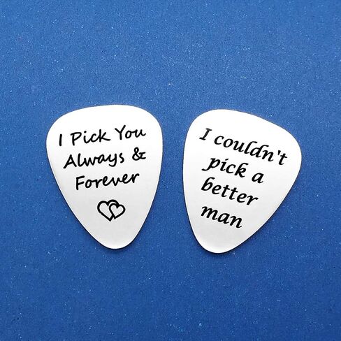 2PCS Guitar Pick, I Couldn’t Pick A Better Man&I pick you always,Birthday Gift for Musician Guitar Player Husband Boyfriend, Father's Day Christmas Anniversary Valentines Gifts for him in Saudi Arabia