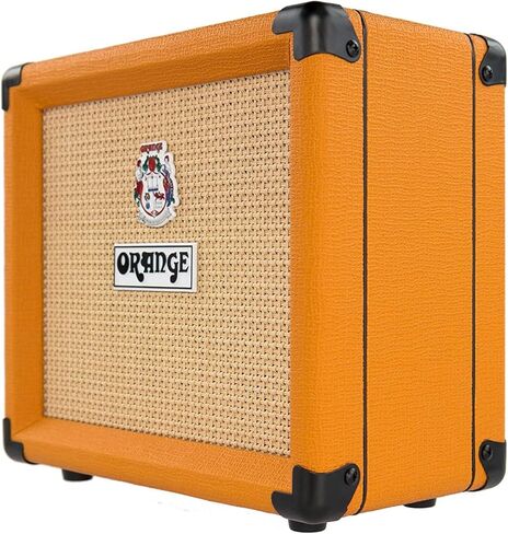 Orange Amps Crush 12-12W 1x6 مجموعة جيتار كومبو أمبير مع Pig Hog 10' Orange Cream 2.0 كابل أداة، محول التيار المتردد لإمداد الطاقة، 12x اللقطات وقماش تلميع in Saudi Arabia