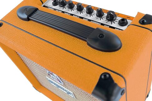 Orange Amps Crush 12-12W 1x6 مجموعة جيتار كومبو أمبير مع Pig Hog 10' Orange Cream 2.0 كابل أداة، محول التيار المتردد لإمداد الطاقة، 12x اللقطات وقماش تلميع in Saudi Arabia