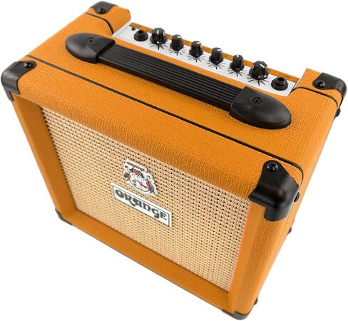 Orange Amps Crush 12-12W 1x6 مجموعة جيتار كومبو أمبير مع Pig Hog 10' Orange Cream 2.0 كابل أداة، محول التيار المتردد لإمداد الطاقة، 12x اللقطات وقماش تلميع in Saudi Arabia