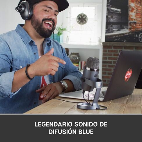 ميكروفون Blue Yeti USB - أزرق منتصف الليل (متجدد) in Kuwait