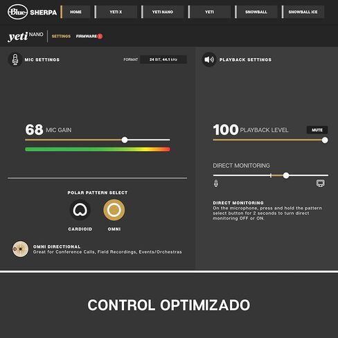 ميكروفون Blue Yeti USB - أزرق منتصف الليل (متجدد) in Kuwait