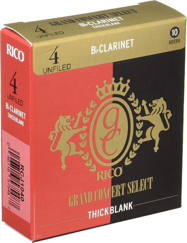 D’Addario Woodwinds Grand Concert Select Thick Blank Bb Clarinet Reeds, Unfiled, Strength 3.5, 10-pack in Saudi Arabia