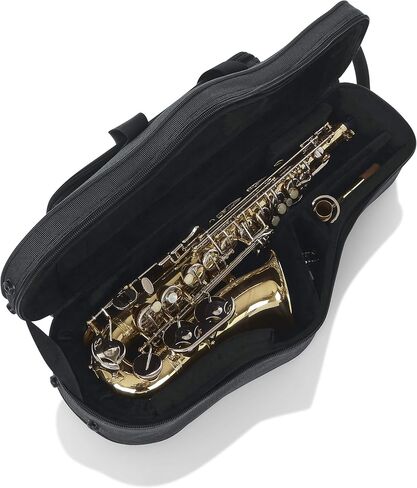 Gator Cases Lightweight Polyfoam Alto Saxophone Case wth Mouthpeice Storage; (GL-ALTOSAX-MPC) in Kuwait