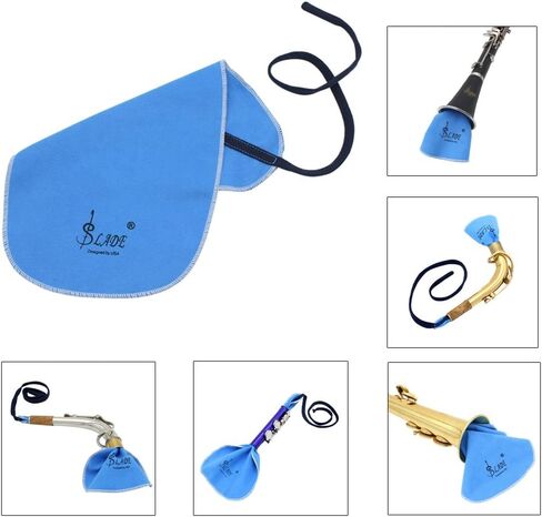 قماش تنظيف Andoer كلارينيت Piccolo Flute Sax Saxphone للأنابيب الداخلية (أزرق) in Saudi Arabia