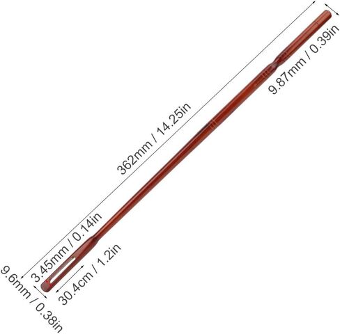 Bnineteenteam Flute Cleaning Rod,Maple Wood Succinite Color Flute Maintenance Cleaning Tool 36.2 x 0.96cm Playing Accessories in Saudi Arabia