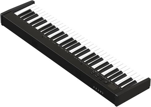 Longeye Piano Keyboard 61 Key Semi Weighted Portable Compact Keyboard Piano for Beginners with Stand, Headphones, Sustain Pedal, Carrying Case, Black in Saudi Arabia