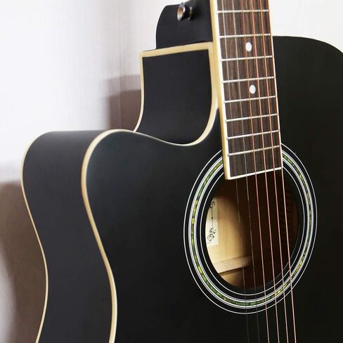 جيتار 12 وتر، جيتار جانيروك 12 وتر صوتي كهربائي، جيتار كوتاواي، حزمة مع حقيبة جيتار، موالف، أوتار، حزام، اختيارات in Kuwait