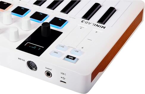 Arturia MiniLab 3 Hybrid MIDI Keyboard Controller Bundle with Pig Hog MIDI Cable & Liquid Audio Polishing Cloth (3 Items) in Saudi Arabia