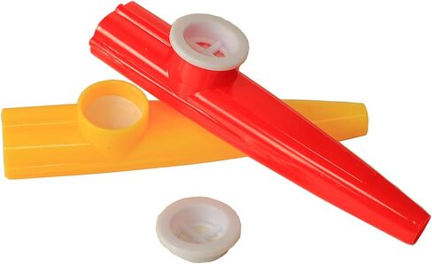 Crystaljun 36Pcs Plastic Kazoos With 20Pcs Kazoo Flute Diaphragms,Multi Colors Kazoo Musical Instruments（EIGHT COLORS） in Kuwait