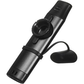 Kazoo with 5PCS Flute Diaphragms, Metal Kazoo Kids Musical Instruments, Colorful Kazoo for Guitar, Ukulele, Violin, Piano Keyboard, Adjustable Tone Kazoo for Kids/adult Music Lovers (Black)