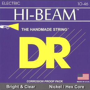 خيوط الجيتار الكهربائية DR Strings Hi-Beam, Hex Core 10-46 in Kuwait