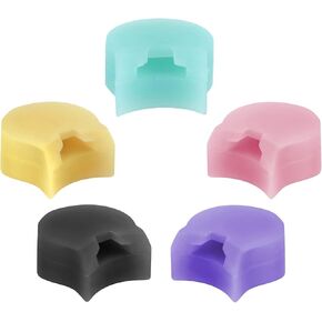 5pcs Thumb Rest Pad for Clarinet/Oboe, Silicone Clarinet Thumb Rest Cushion Silicone Oboe Thumb Rest Cushion Protector (Pink, Black, Yellow, Blue, Purple) in Saudi Arabia