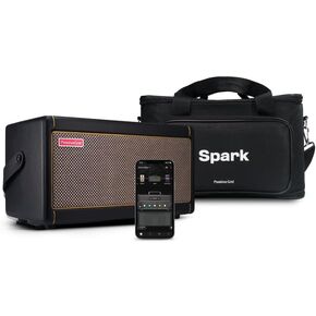 Positive Grid Spark Guitar Amplifier + Traveler Bag Bundle - Electric, Bass and Acoustic Guitar 40-Watt Combo Amp Including Spark Mobile App