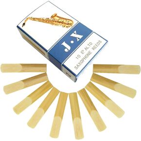10 Pack Alto Saxophone Reeds 2.0/2.5/3.0, Alto Sax Reeds Strength 2.0 with Storage Box, Traditional Reeds for Alto Saxophone
