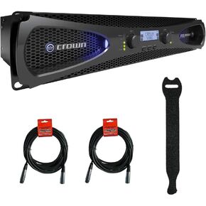 مضخم طاقة ستيريو Crown Audio XLS 1002 مع أشرطة تثبيت تعمل باللمس (10 عبوات) و(2) حزمة كابل XLR in Kuwait