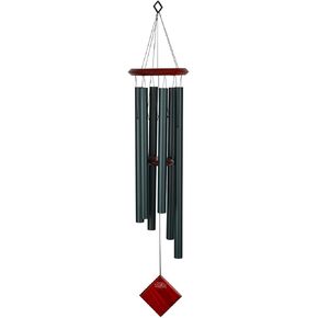 Woodstock Chimes Encore Collection, Chimes of Earth, 37'' Verdigris Wind Chimes for Outdoor, Patio, Home or Garden Décor (DCV37)