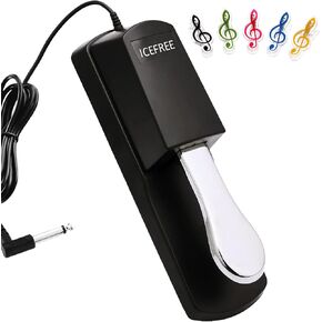 ICEFREE Piano Sustain Pedal For Keyboard, Keyboard Sustain Switch Pedals Fit for a Variety of Digital Pianos, MIDI Electronic Keyboards… in Saudi Arabia