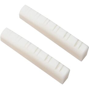 Miwayer 2 Pack Guitar Untreated Bone Nut, Guitar Bridge Blank Nuts, Cut from Whole Bones (52mm x 10 x 6 mm Nut 2 Pack) in Saudi Arabia