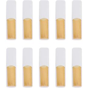 Dilwe 10Pcs Saxophone Bamboo Reeds, Reeds for Bb Tenor Sax Saxophone Accessories in Saudi Arabia