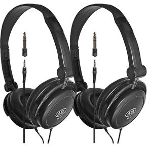 AxcessAbles On-Ear Closed-Back Studio Headphones | DJ Headphones with 6ft Cable and 1/4-inch Jack Adapter | 38mm Neodymium Driver Swiveling Cups| Guitar Practice Headphones | Recording Headphones in Saudi Arabia