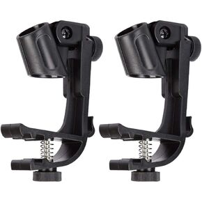 حامل مشبك قابل للتعديل من Drum Mircophone بمشبك تثبيت على شكل ميكروفون قابل للتعديل، عبوة من 2 قطع in Kuwait