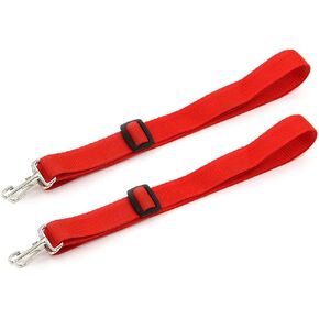 Liyafy 2 قطعة موكب كمين الطبل حزام حبال قابل للتعديل حزام كتف من النايلون أجزاء أدوات الإيقاع باللون الأحمر in Kuwait