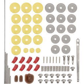 1Set Yootones Flute maintenance tools kits,Practical DIY Repair Maintenance Kit Set Compatible with Flute Musical Instrument Parts Accessories