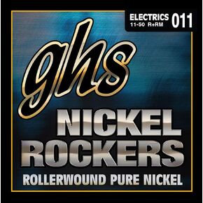 GHS Strings R+RM Nickel Rockers, Rollerwound Pure Nickel Electric Guitar Strings, Medium (.011-.050) in Saudi Arabia