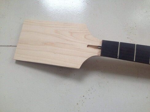 Yinfente unfinished Guitar Neck 24fret 27inch Scale length Blank Paddle headstock Maple Rosewood Fretboard Baritone Style in Saudi Arabia