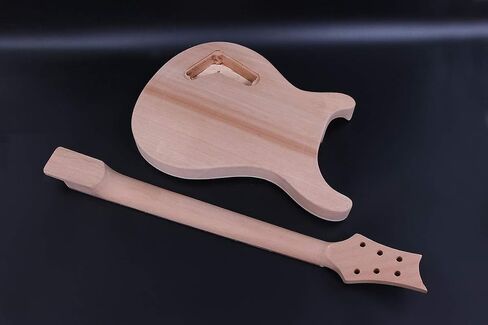 1set guitar kit Guitar neck 22fret 24.75inch Guitar Body Mahogany Maple Cap Dot inlay set in DIY in Saudi Arabia