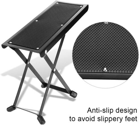 دواسة جيتار قابلة للطي ومضادة للانزلاق بارتفاع قابل للتعديل ومسند للقدم in Kuwait