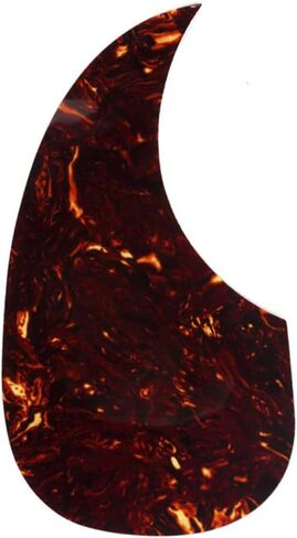 Musiclily Left Handed Oversize Acoustic Guitar Self-adhesive Pickguard for Martin D28 Style Guitar, Black in Kuwait