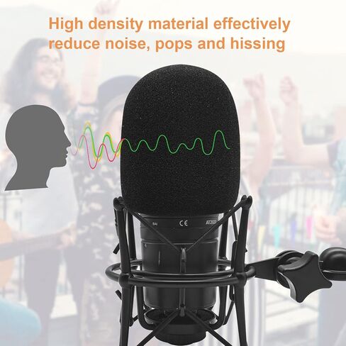 حامل الصدمات Boseen مع الزجاج الأمامي المطاطي - حامل ميكروفون مضاد للاهتزاز حامل صدمات عنكبوت مع غطاء ميكروفون فلتر بوب متوافق مع AT2020 AT2020USB+ AT2020USBi تسجيل مكثف ميكروفونات AT2020USBi in Kuwait
