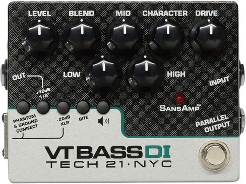 Briskdrop Tech 21 SansAmp Character Series VT Bass DI Bundle with 2 Instrument Cables and Tuner in Saudi Arabia