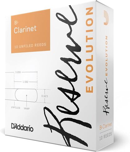 D'Addario Woodwinds Reserve Evolution Bb Clarinet Reeds, Strength 4.0, 10-Pack in Saudi Arabia