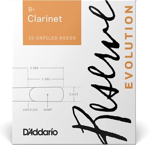 D'Addario Woodwinds Reserve Evolution Bb Clarinet Reeds, Strength 4.0, 10-Pack in Saudi Arabia