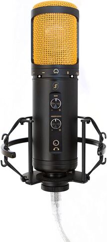 Editors Keys USB SL600 Microphone for Professional Studio Quality Audio for Sound Recording, Includes Shock Mount, Cable & Padded Storage Case in Saudi Arabia