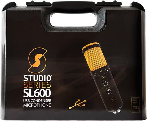 Editors Keys USB SL600 Microphone for Professional Studio Quality Audio for Sound Recording, Includes Shock Mount, Cable & Padded Storage Case in Saudi Arabia