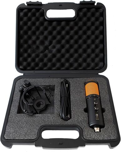Editors Keys USB SL600 Microphone for Professional Studio Quality Audio for Sound Recording, Includes Shock Mount, Cable & Padded Storage Case in Saudi Arabia