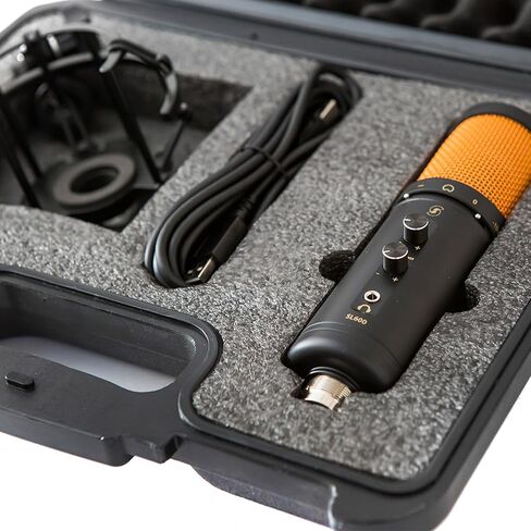 Editors Keys USB SL600 Microphone for Professional Studio Quality Audio for Sound Recording, Includes Shock Mount, Cable & Padded Storage Case in Saudi Arabia